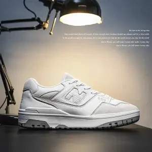 New BOLUNE 550 N-word Running shoes Men and women White sneakers mixed color star shoes Green blue white matching shoes gift