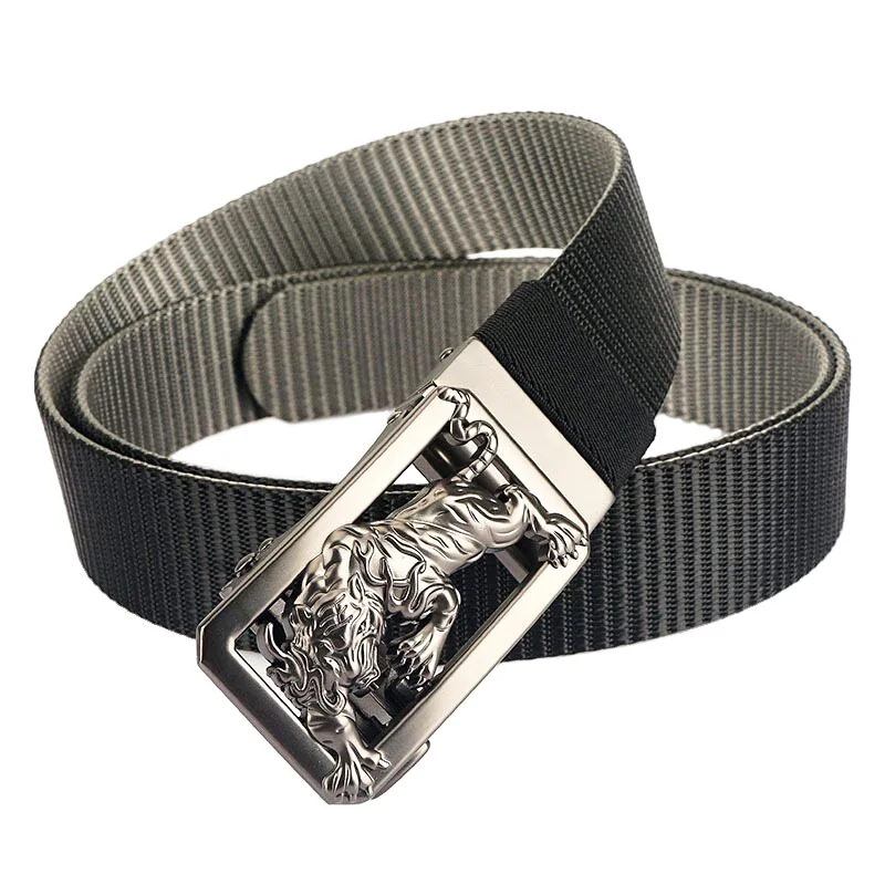 Nylon Belt New Toothless Buckle Belt Male Waistband Width:3.5cm Length:120cm Men's Leather Belt