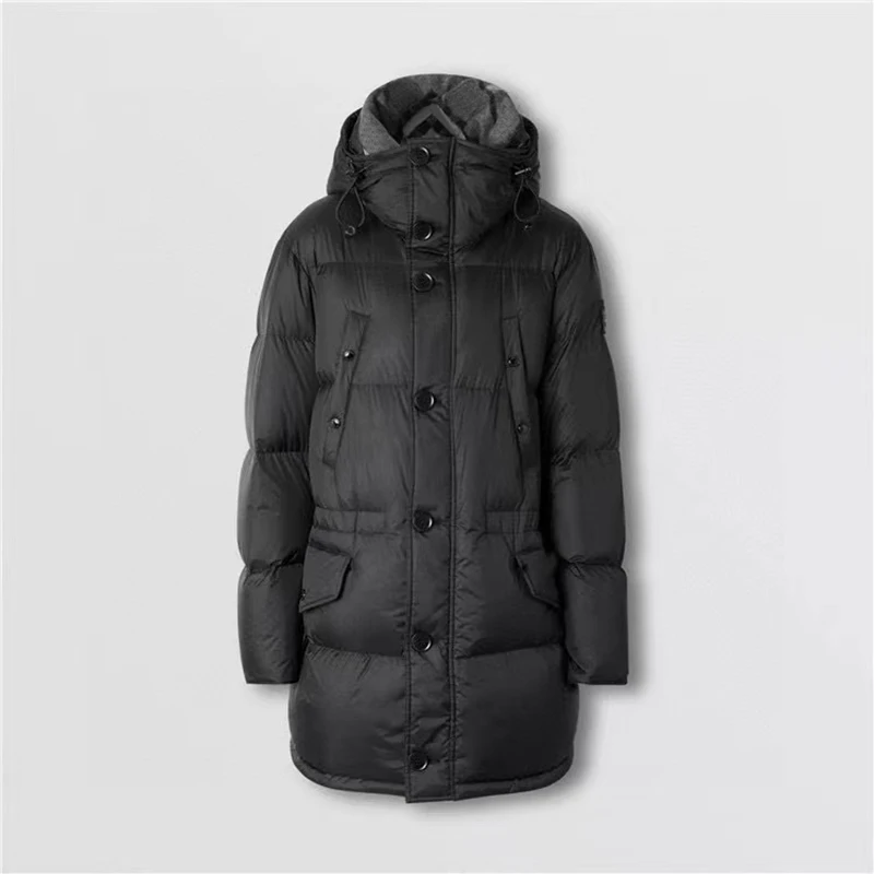 

Нейлоновый гусиный пуховик средней длины NIGO # nigo2369