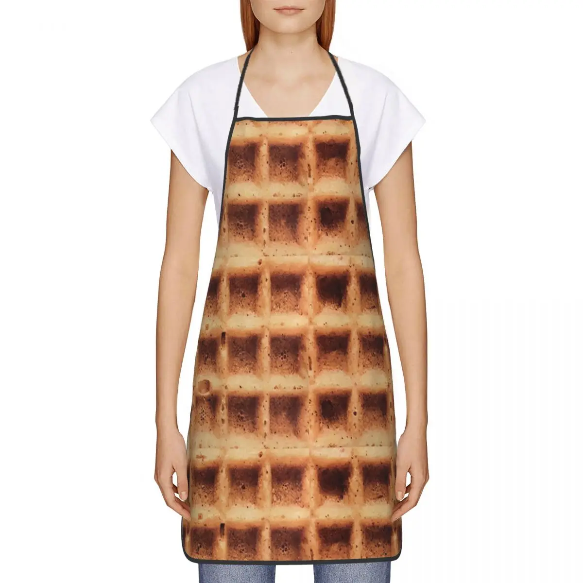 Фартуки вафельного времени шеф-повар кулинария кухня нагрудник без рукавов