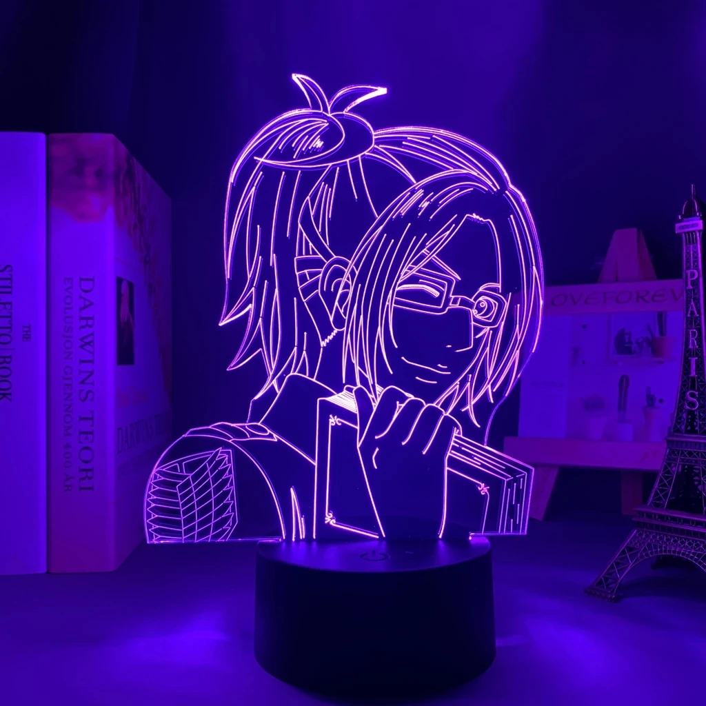 

Anime 3d Light Attack on Titan Hange Zoe Lamp for Home Decor Birthday Gift Manga Attack on Titan LED Night Lamp Hange Zoe