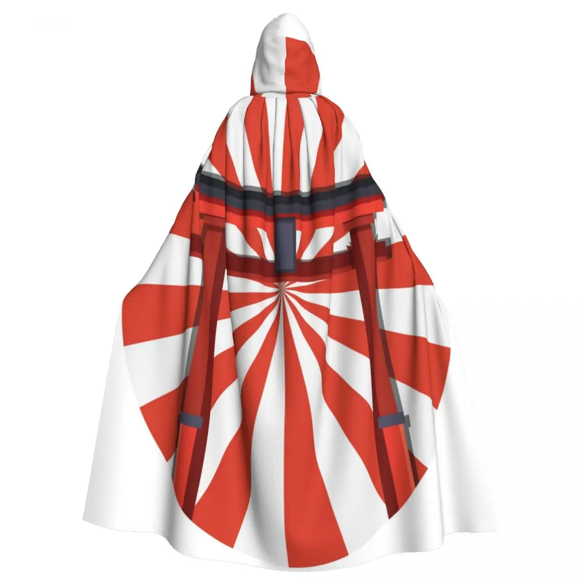 

Long Cape Cloak Torii Japanese Gate Hooded Cloak Coat Autumn Hoodies