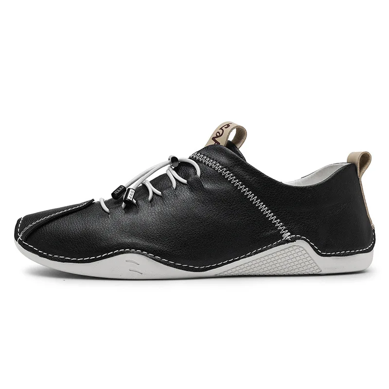 Мужские классические кожаные кроссовки белые повседневные деловые в британском