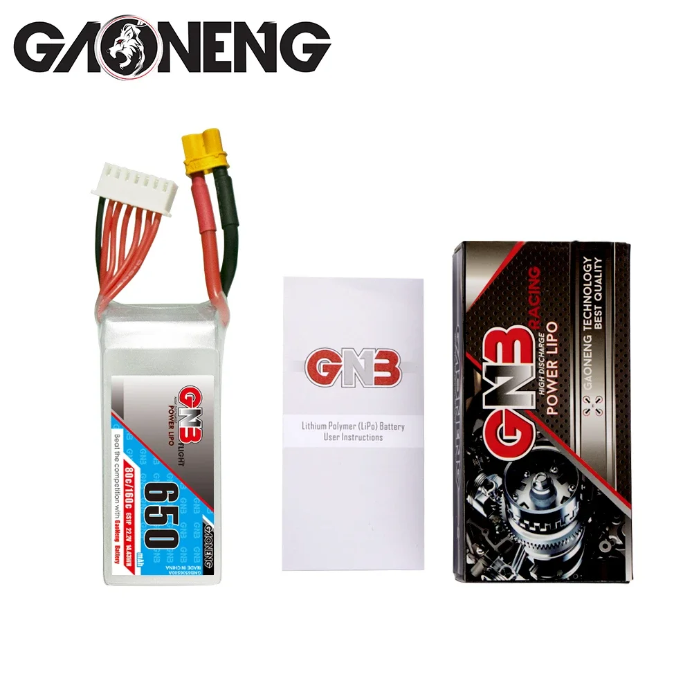 Gaoneng GNB 6S 22.2V 650mAh 80C XT60