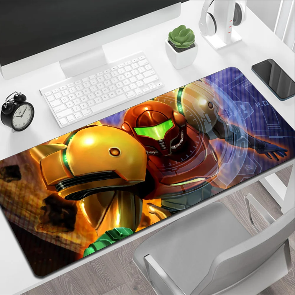 Большой коврик для мыши Metroid игровой компьютерный большой силиконовый