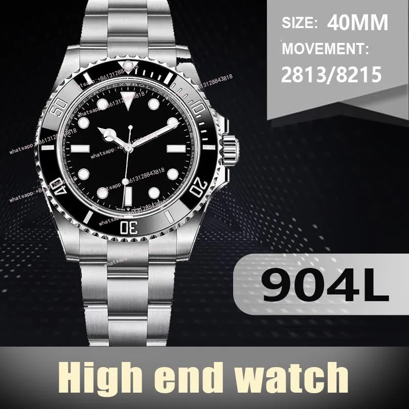 Роскошные Мужские автоматические механические часы ведущей марки aaa черные