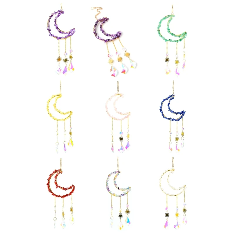 

Колокольчик ветряной в форме Луны, украшение для дома, сада, свадьбы