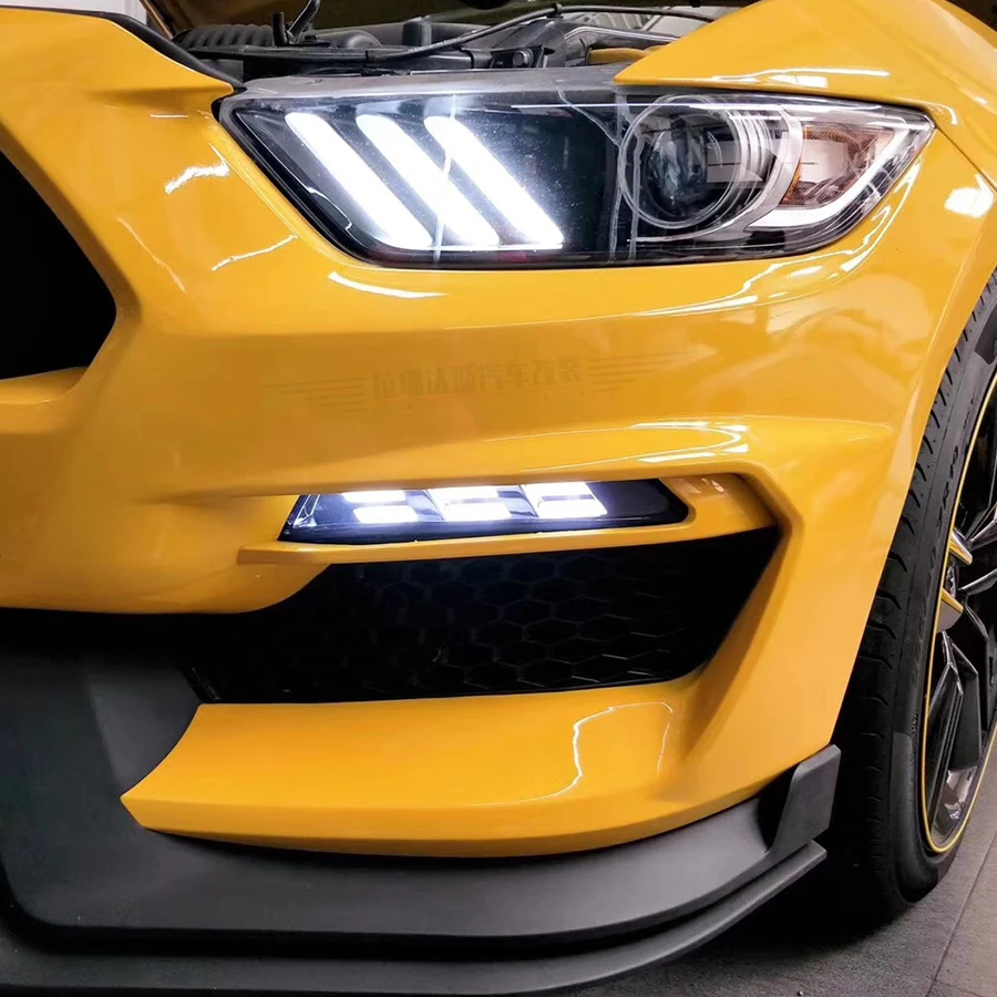 Для Ford Mustang светодиодный сигнал поворота желтые ходовые огни подходит для всех
