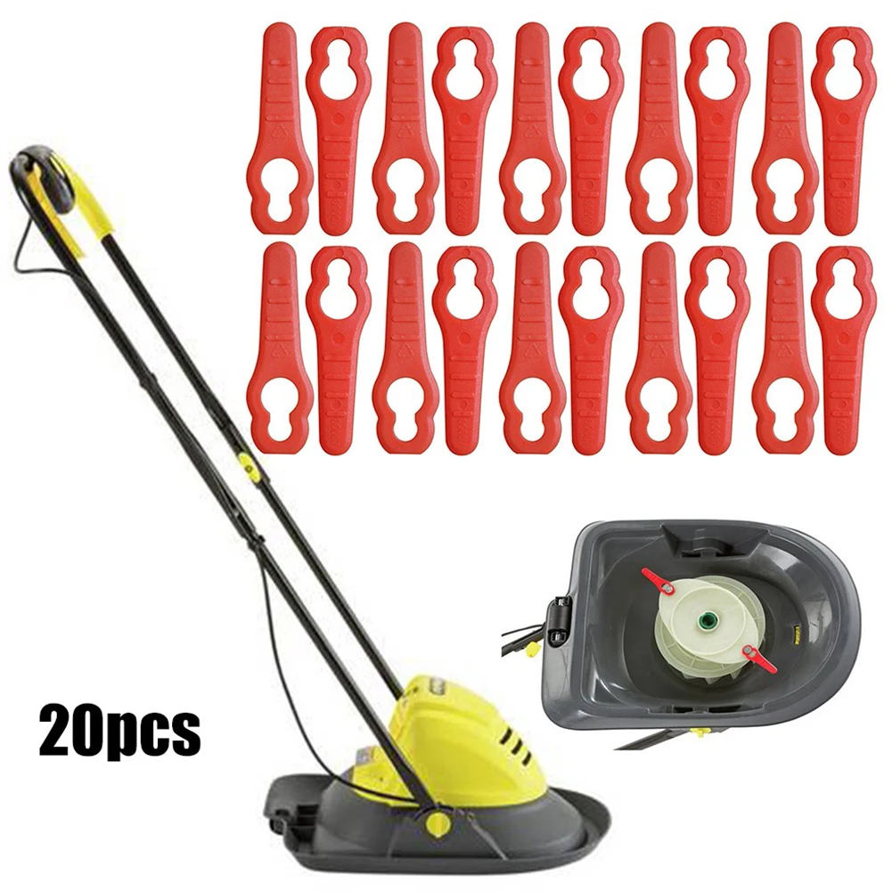 

20Pcs Replacement Plastic Blades For Sovereign Challenge MEH29 (900w) MEH929 Lawn Mower Plastic Blades Gardening Tool Parts