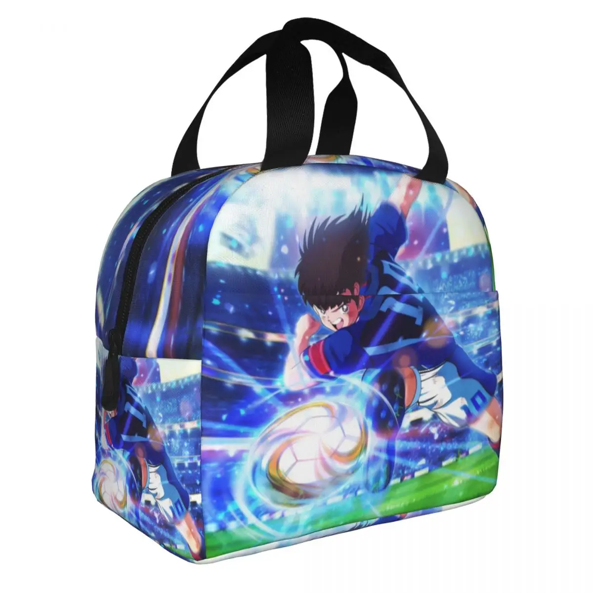

Captain Tsubasa Lunch Bento Bags Portable Aluminum Foil thickened Thermal Cloth Lunch Bag for Women Men Boy