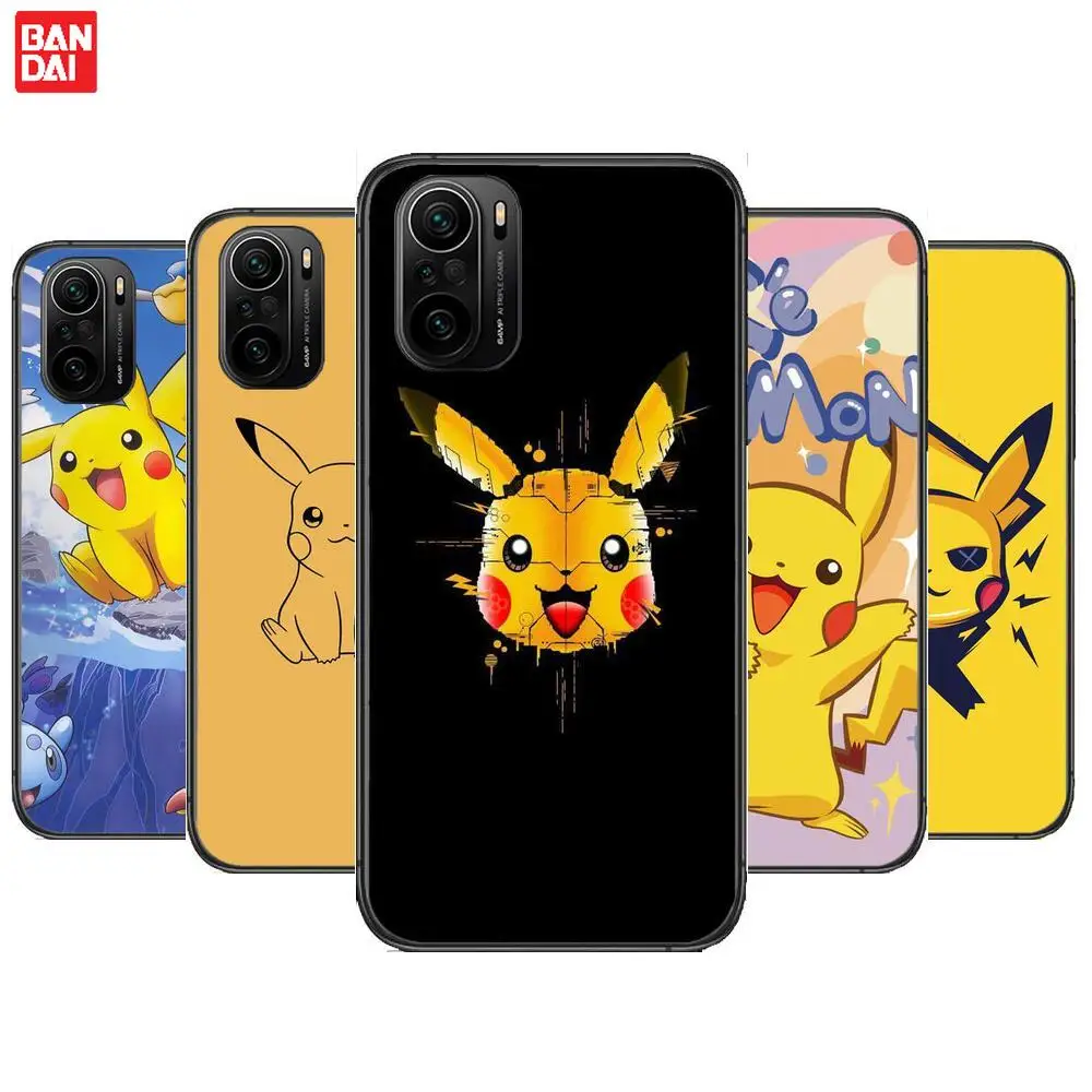 

Hot selling* Pikachu Phone Case For xiaomi redmi POCO F1 F2 F3 X3 Pro M3 9C 10T Lite NFC Black Cover Silicone Back Prett mi 10 u