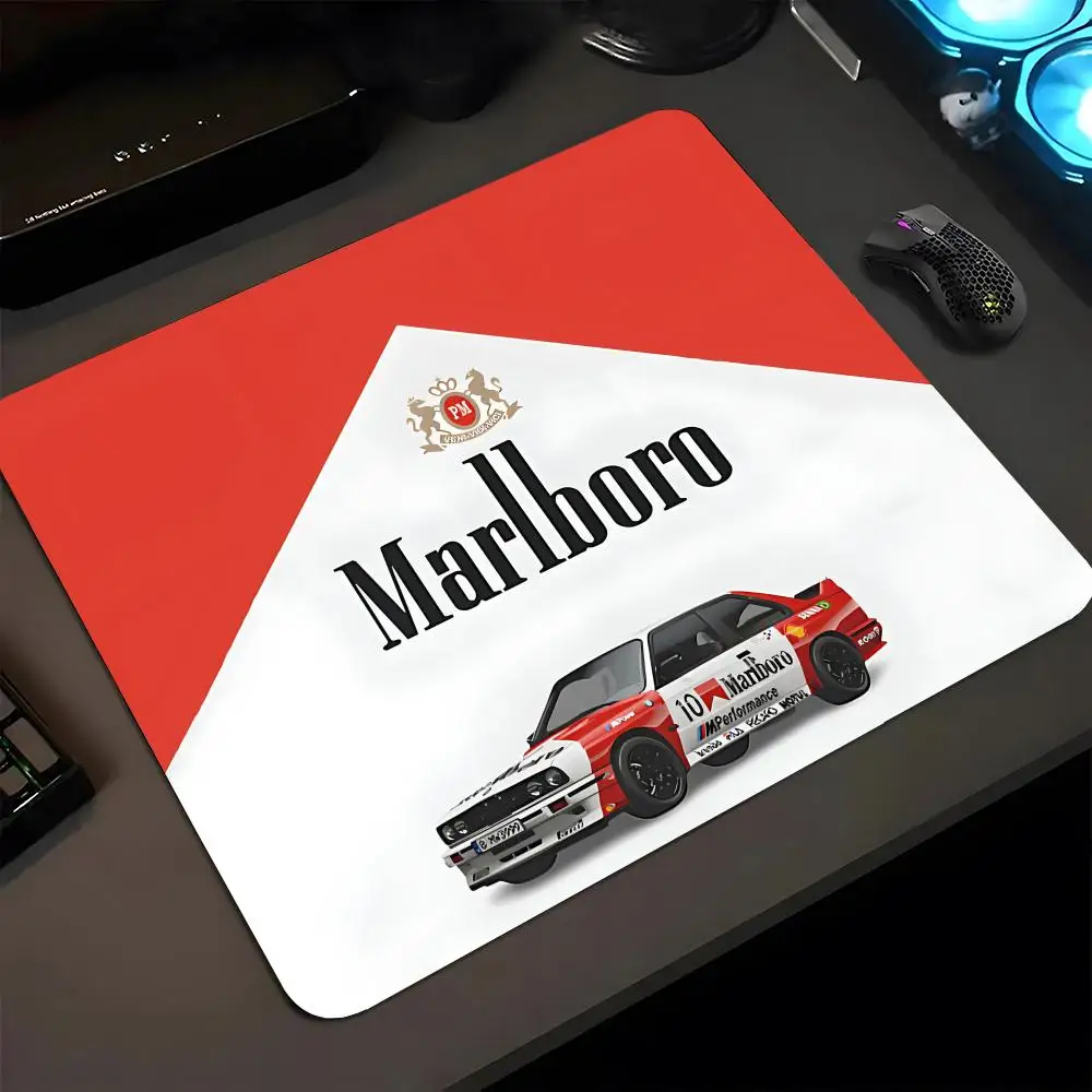 Cigarette-M-Marlboros Mouse Pad 18x22cm Small Rug Keyboardpad Lock Edge Deskpad kawaii Desktop Protection Mats