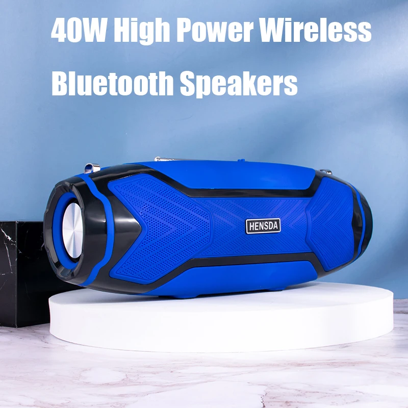 

40W High Power Wireless Bluetooth Speakers Portable Outdoor Column Stereo Subwoofer For PC Computer Boom Box Music Center Radio