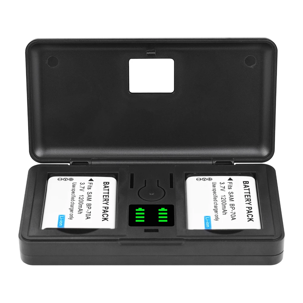 Фото 1200 мАч BP-70A BP 70A BP70A Аккумулятор для камеры Samsung PL80 ES70 SL50 SL600 ST66 PL170 ES80 PL20 ST700 ST88 ES65 MV800 PL120 №1