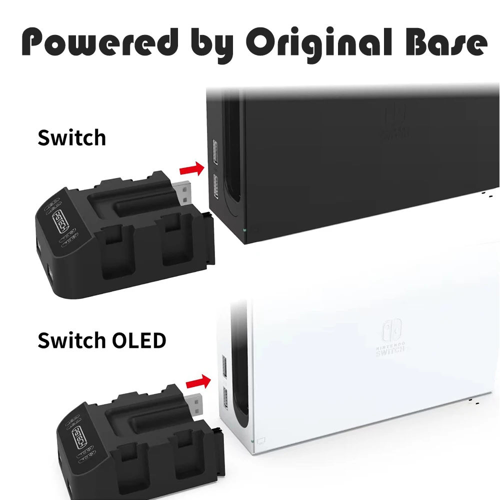 Для переключателя NS и Oled джойстика контроллер Зарядное устройство Док-карта