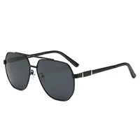 2022 new luxury brand black sunglasses metal polarized design eyewear male driving anti glare glasses fashion trend men uv400
