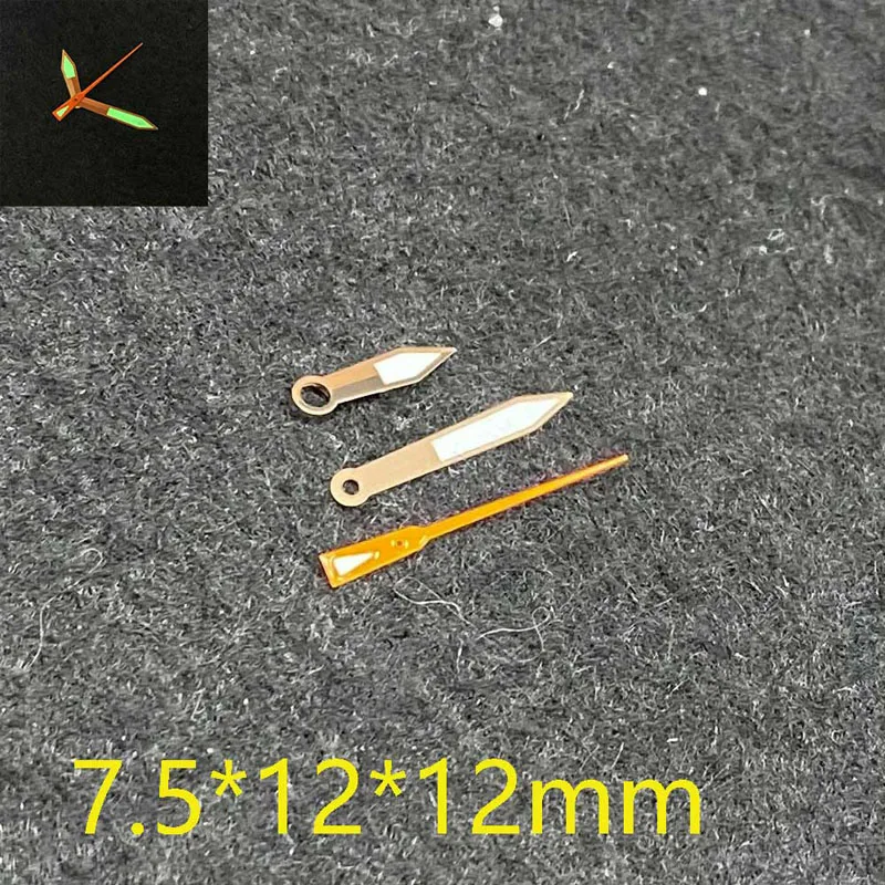 

3 Pcs/Set Watch Hands Three-hand Pointer Green Luminous Watch Accessories Suitable for NH35/NH36/4R36 Movement