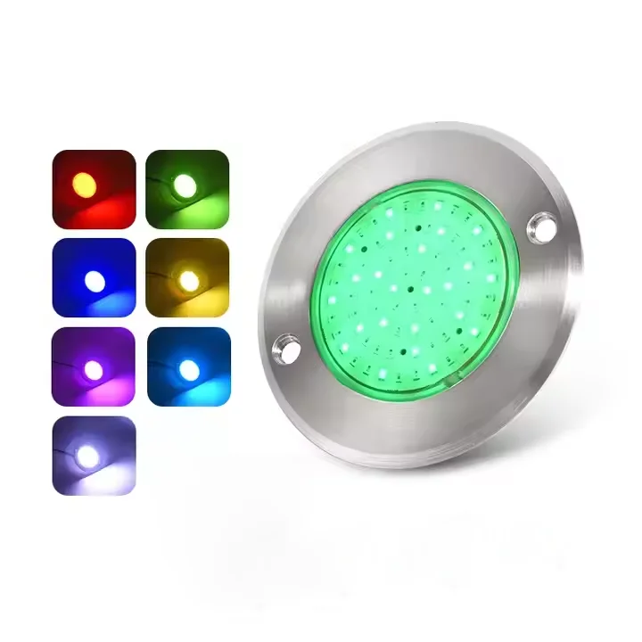 

Подводные светодиодные лампы для бассейна RGB, нержавеющая сталь, 6-35Вт