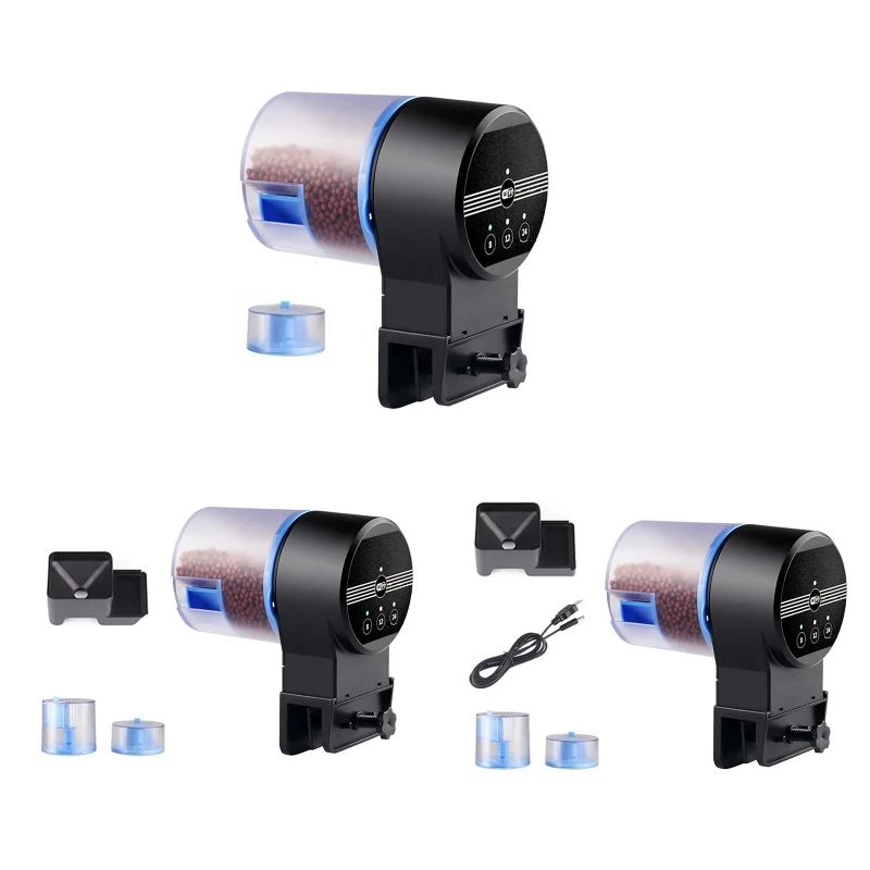 

27RE Auto Fish Feeder for Aquarium Automatic Fish Tank Timer Feeder Large Capacity