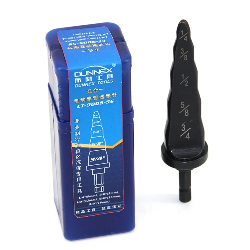 

41QF Swaging Tool Steel 5 in 1 Pipe Expander Drill Electric Repair Support Drill Bit Expander Strong Power Tool Parts