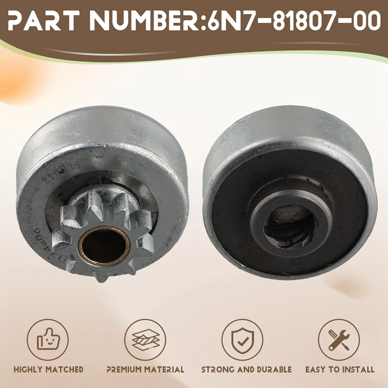 6N7-81807-00 Приводная шестерня стартера для подвесного мотора Yamaha 150HP 200HP Модель 6N7