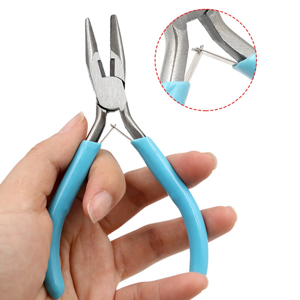 

1pc Small Plier Toothed Belt Edge Bent Nose Pliers Needle Nose Pliers For Jewelry Beads Accessories Crafts Hand Tools Pliers