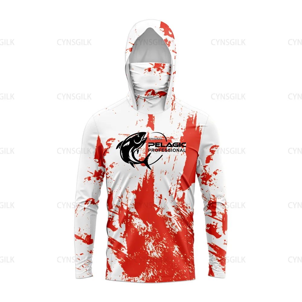 Оригинальная Профессиональная мужская рубашка pelagic с капюшоном рыболовная