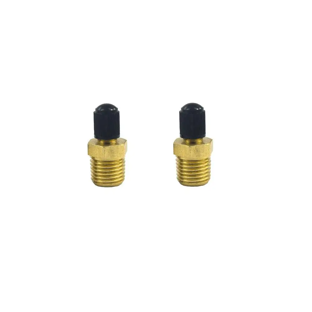 

2 Pcs Metal Car Tire Valve Core Motorcycle Tubeless Vacuum Tire Screw Thread Valve Tire Pressure Monitoring 1/4 NPT Copper Valve