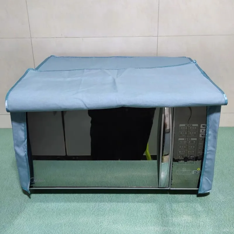 

Standard Microwave Oven Anti Radiation Cover 48x39x27CM Metal Fiber Blending Anti-Oil & Dust Protective Covers Kitchen Supplies