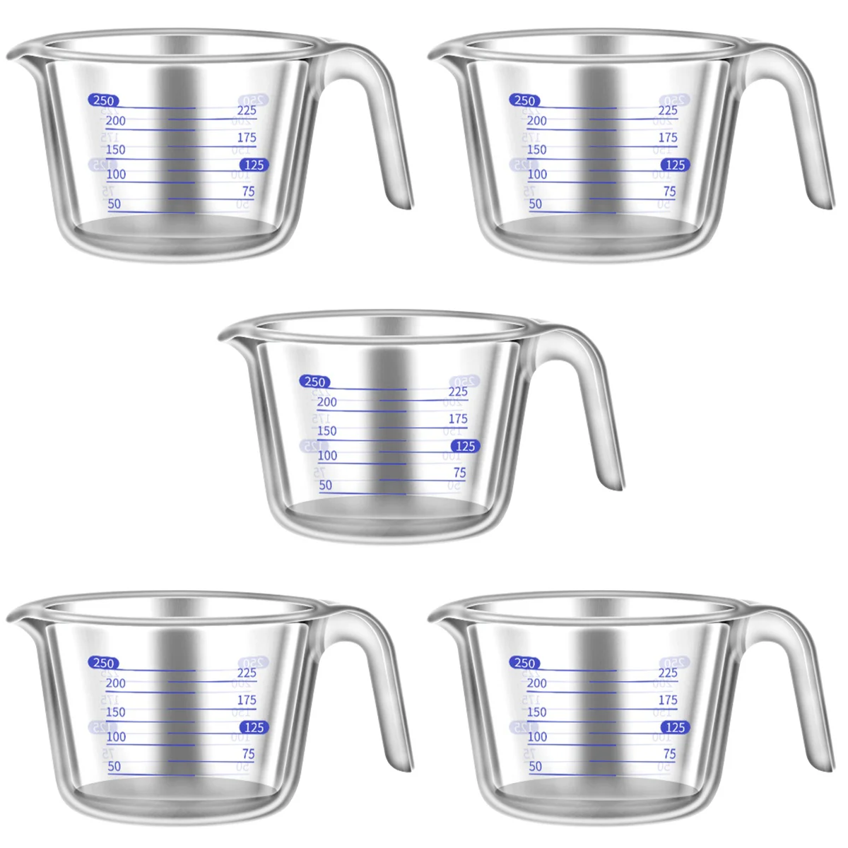 

5 шт., декоративная мерная чашка для дома и ресторана