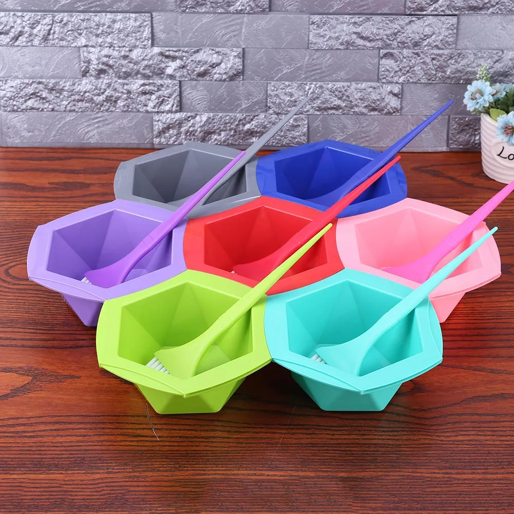 

14pcs/set Plastic Hair Color Dye Bowl Comb Brushes Hairdressing Tool Kits for Salon Mixer Hair Tint Dying Coloring Applicator