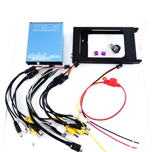 Видеорегистратор SDVR104, 4 канала, SD-карта, 4 канала, для грузовиков, автобусов, автомобилей, мобильный видеорегистратор, поддержка видеонаблюдения, аналоговая камера 1080P AHD