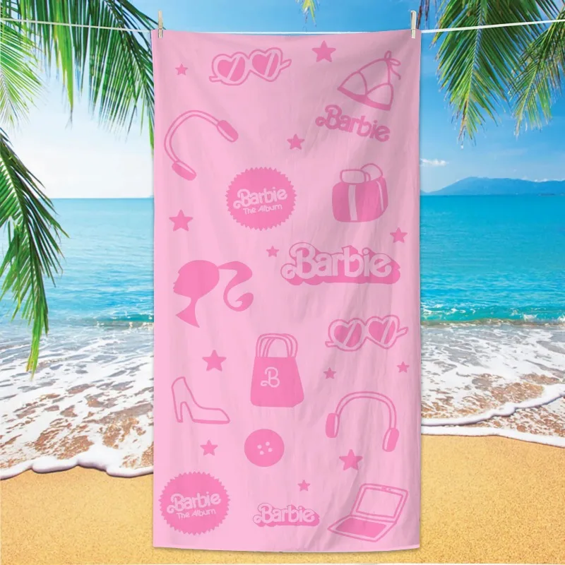 Пляжное полотенце из аниме принцесса Барби декор для ванной душа комнаты поездки