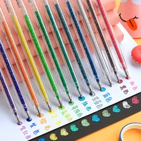 81218pcs kawaii 1 0mm glitter gel pen color changing flash marker drawing pen highlighter for girl kids school cute stationery