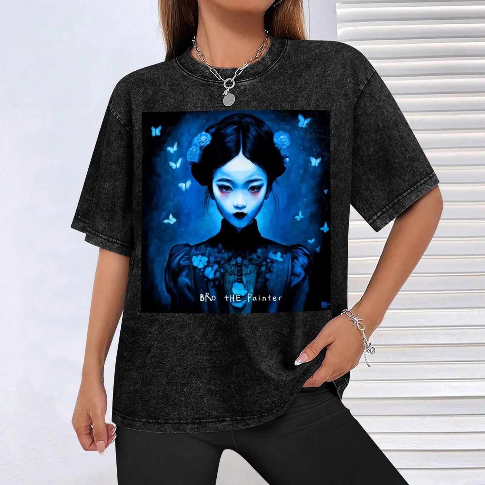 Футболка Aeternum II одежда больших размеров мешковатые рубашки футболки для мужчин