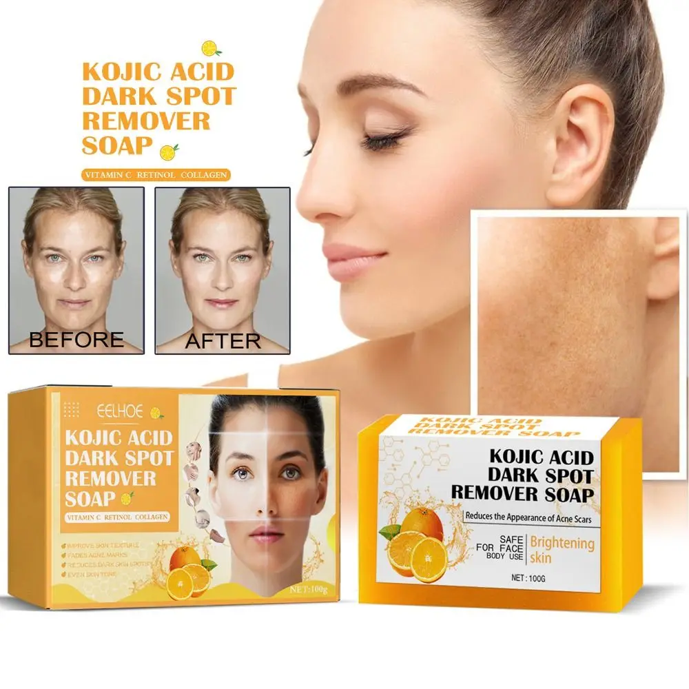 

Orange Kojic Acid Soap Lemon Turmeric Brightening Dark Spots Bath Soap Moisturise Smooth Your Skin Salicylic Acid Soap