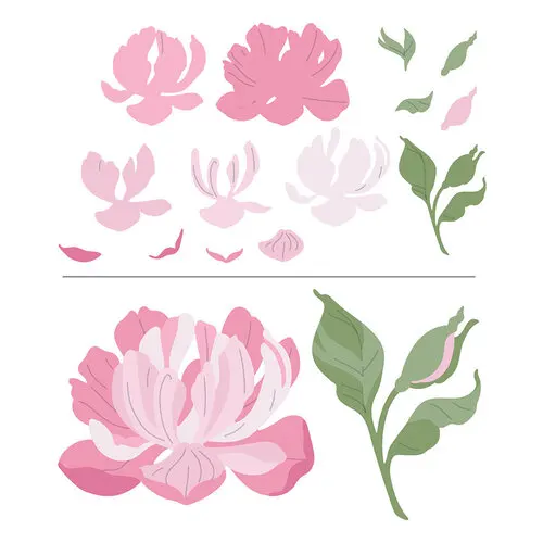 

Peony Metal Cutting Die Scrapbook Embossed Paper Card Album Craft Template Cut Die Stencils New for 2023 Arrive