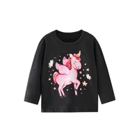 jumping meters unicorn girls t shirts cotton autumn spring fashion childrens clothes kids sleeve hot selling toddler blouse top