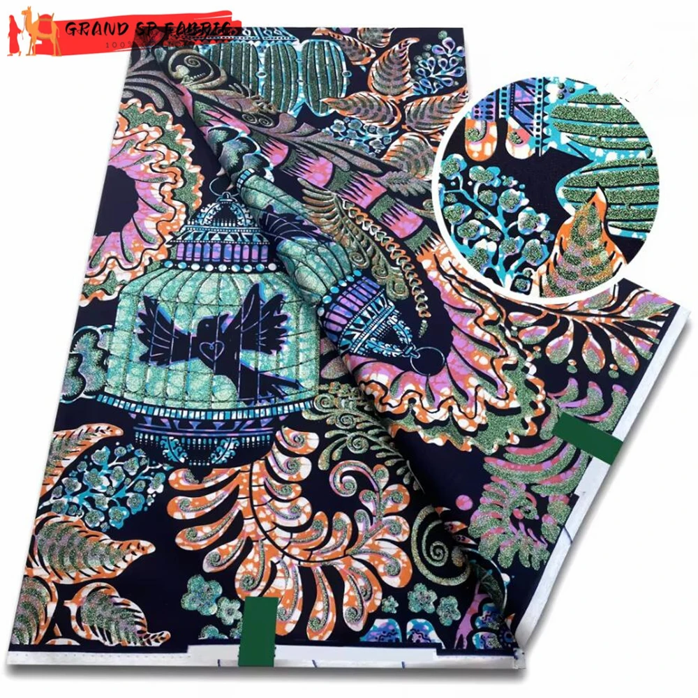 Grand Super 100% хлопчатобумажная африканская восковая Ткань Высокое качество Воск