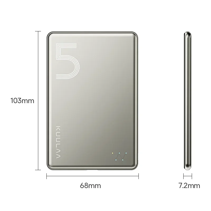 Внешний аккумулятор Magsafe на 5000 мАч магнитное Беспроводное зарядное устройство