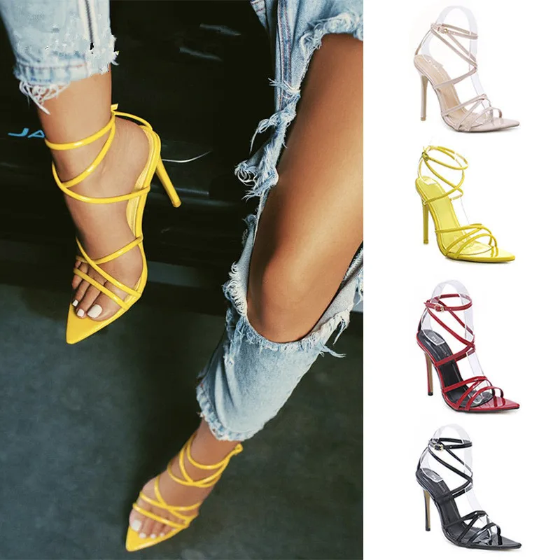 

Туфли-лодочки женские на шпильке 11,5 см, с острым носком