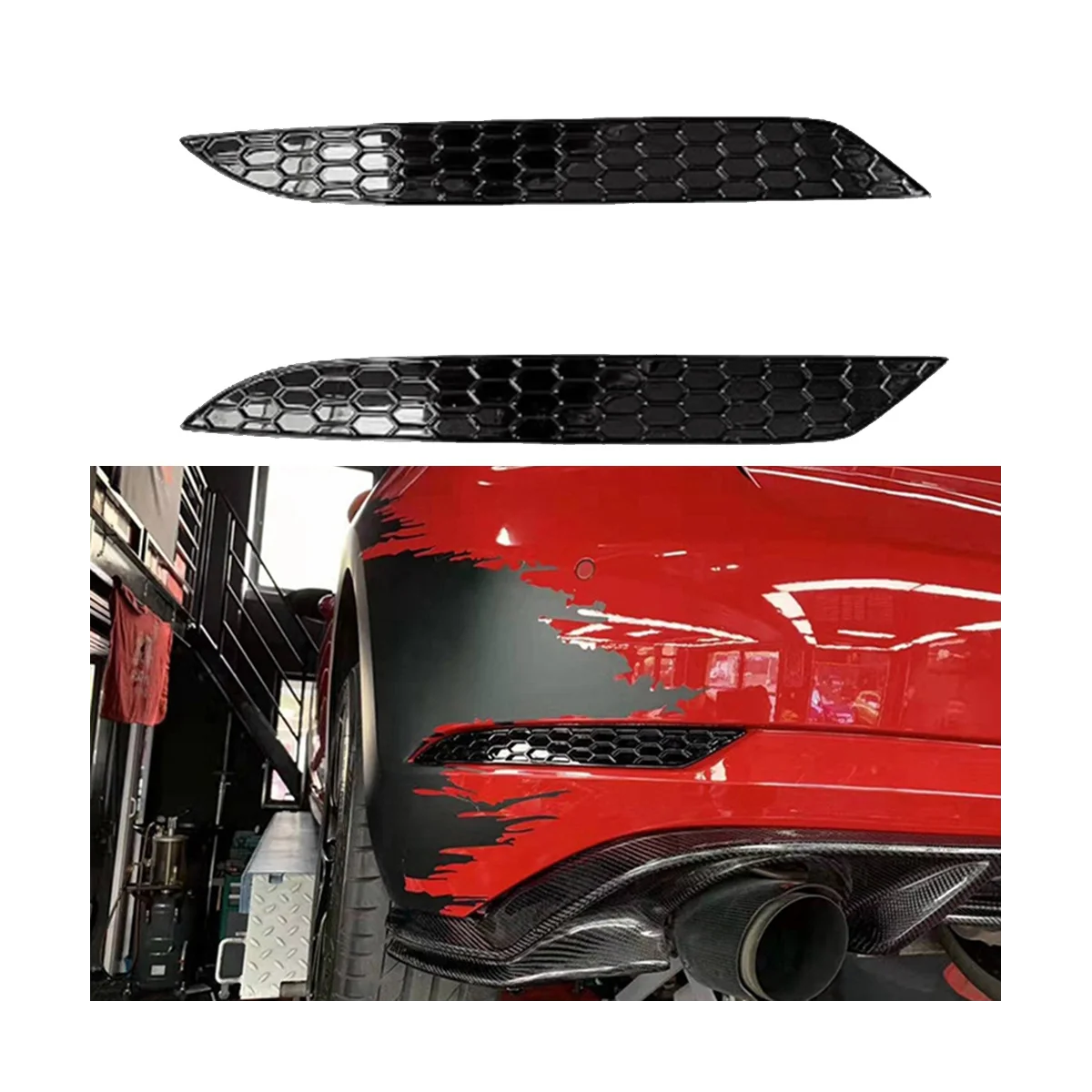 2 шт. наклейки на задние противотуманные фары