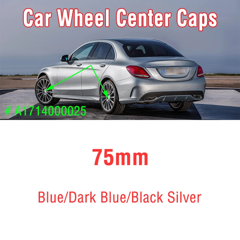 

4pcs 75mm Car Wheel Center Hub Cap Cover Badge Emblem for GLE GLK SLK CLA CLK W203 W204 W205 W209 W210 W211 W212 Accessories