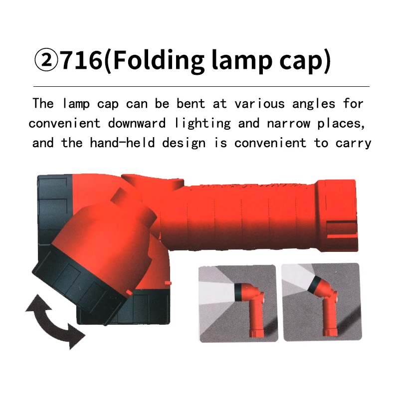 Ультраяркий перезаряжаемый Многофункциональный портативный фонарик для