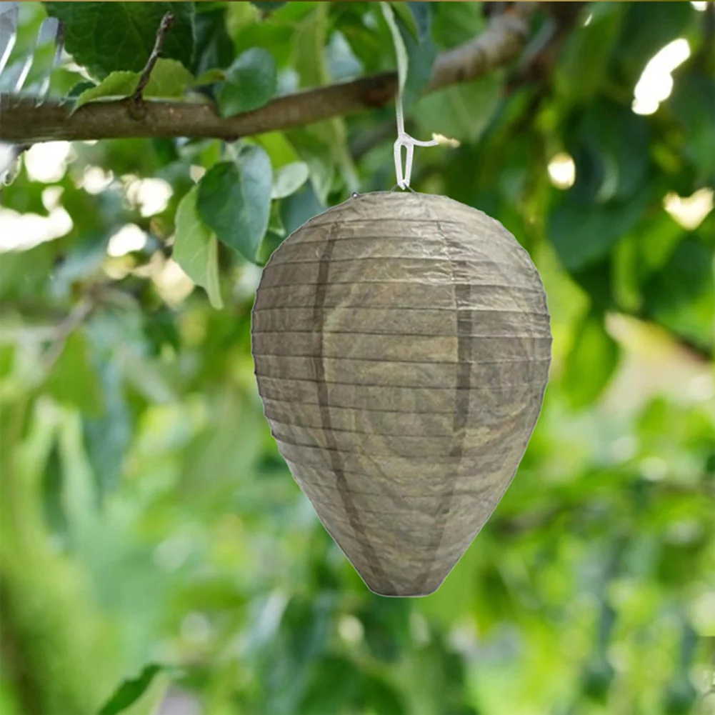 

Durable Fake Wasp Nest Lanterns Hanging No-Kill No-Trap Deterrent For Wasps Hornet Non-Toxic Outdoor Simulated