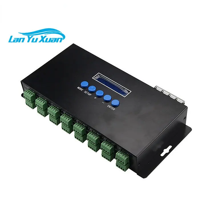 

3A X16CH Artnet Control Protocol Ethernet to SPI Signal Dmx Pixel Light Led Controller Lighting and Circuitry Design 2-year