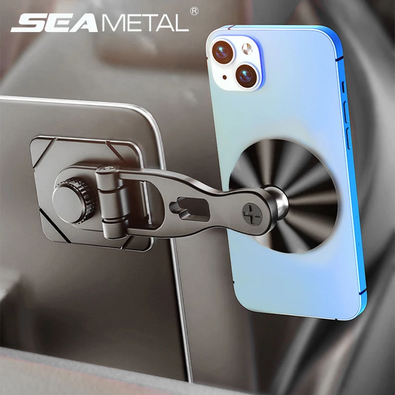 SEAMETAL 720 Rotatable Magnetic Car Phone Holder Magnet Smartphone GPS Support Phone Bracket in Car For iPhone Samsung Xiaomi