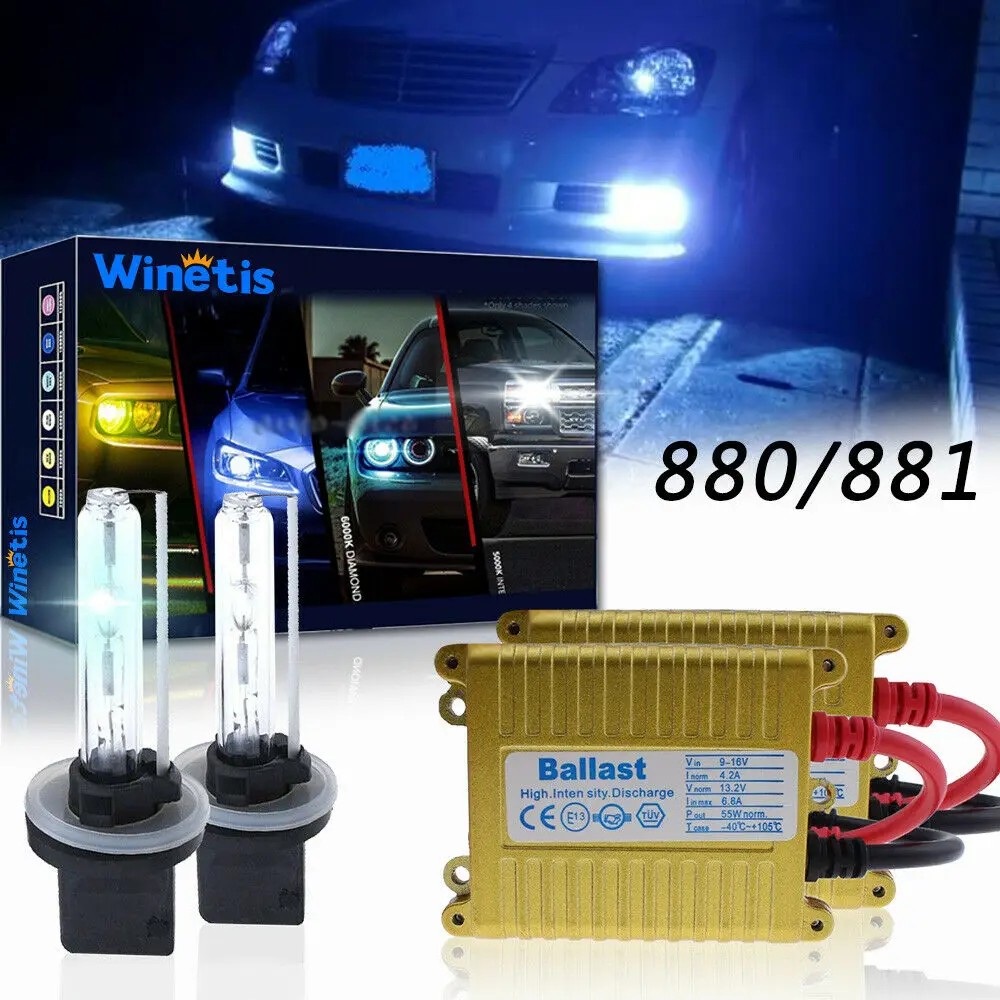 

55W 880/881 Hid Fog Lights For Nissan Titan 2004-2015 Frontier 2003-2004 10000K