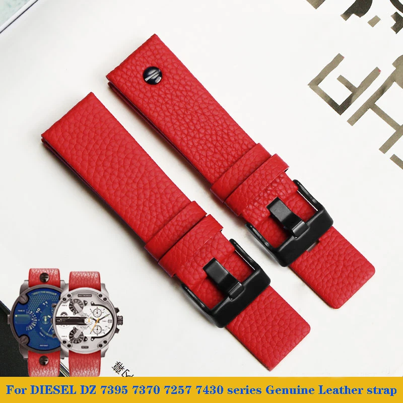 

Ремешок из натуральной кожи для мужских и женских часов, 24 мм, 26 мм, 28 мм