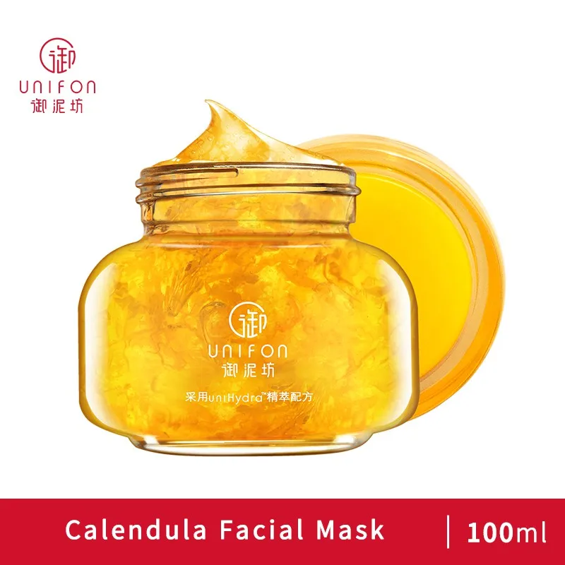 

Unifon Calendula Petal Hydrating Moisturizing Repairing Nourishing Skincare Facial Mask Gel Nee Wash 100ml